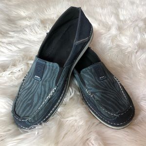 Blue Zebra Stripe Ariat Cruisers